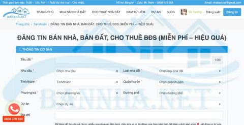 Hướng dẫn sử dụng - Cách đăng tin