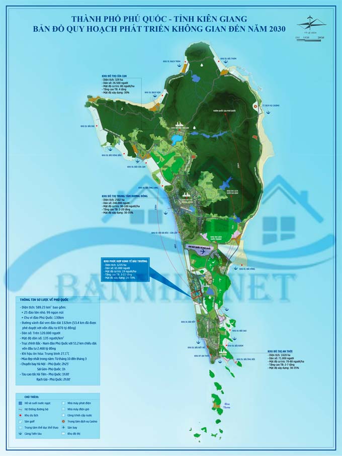 Bản đồ Quy hoạch Phú Quốc mới nhất