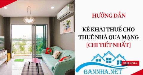 Hướng dẫn khai thuế điện tử cho thuê nhà mới nhất