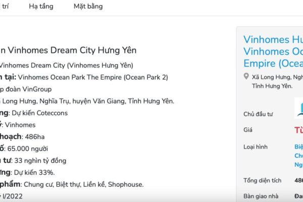 đặt hotline vào dự án bđs