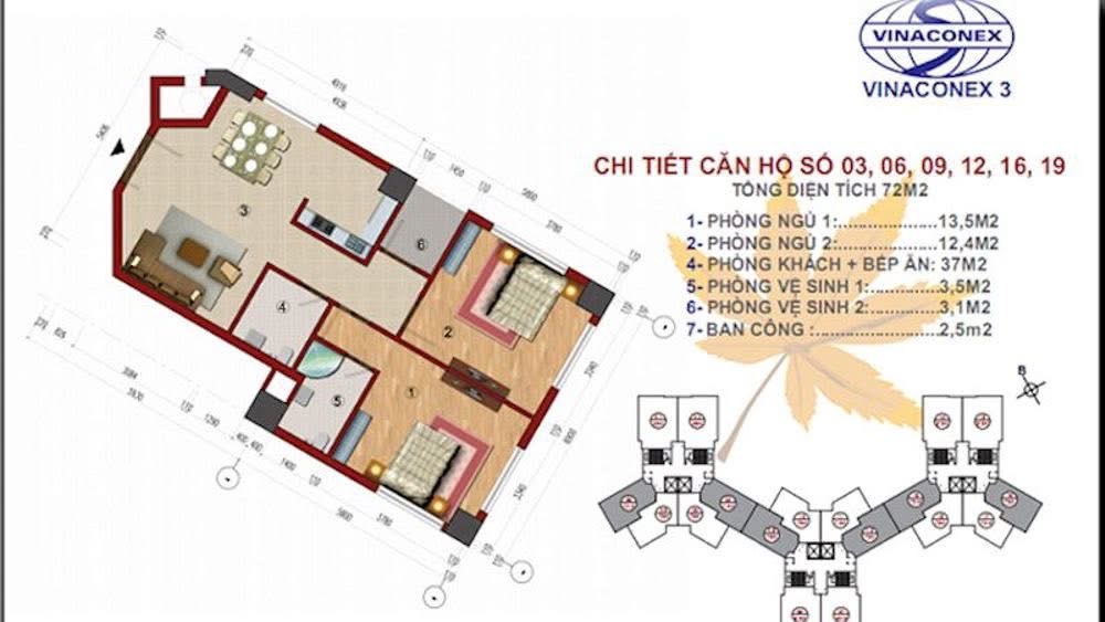 Chính chủ cần bán căn hộ chung cư tại tòa CT1 đường Cương Kiên, phường Đại Mỗ (Trung Văn cũ), Hà Nội 10 So do TK 6ab219ba6c7d7